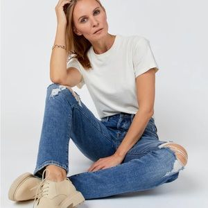 Oliver Logan Ludwig Relaxed Fit The Henry Knee Rip